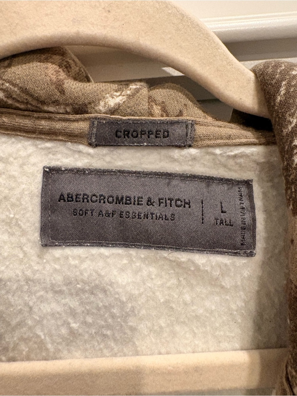 Abercrombie & Fitch Brown Camo Zip-Up Hoodie Jacket - Picture 2 of 3